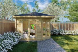 Caseta de verano Fargo B / 12m2 / 3,5x3,5 m / 44mm