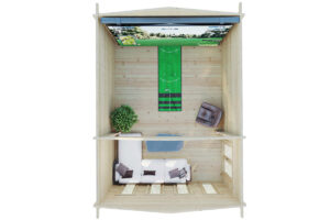 Caseta para Simulador de Golf 3 6x4m 70mm