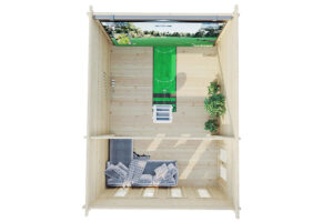 Caseta para Simulador de Golf 4 / 6x4m / 70mm