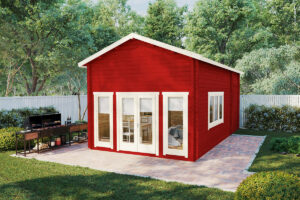 Caseta de madera con altillo Stefan 1