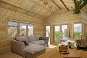 Caseta de madera con altillo Stefan 2