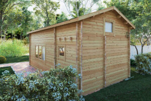 Caseta de madera con altillo Stefan 1