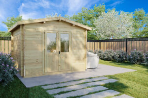 Caseta de jardín Nora B NZ 9m2 3x3m 44mm