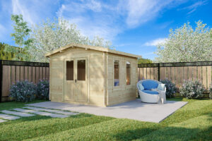 Caseta de jardín Nora B NZ 9m2 3x3m 44mm