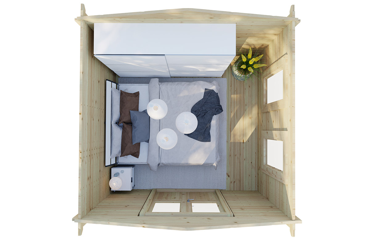 Caseta de jardín pequeña Noah / 7m² / 2,9x2,9m - Casetas de Jardin 24