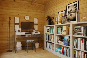 Caseta de jardín con dos estancias