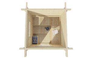 Sauna de exterior Simply Sauna 2 / 2x2m / 70mm