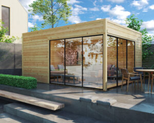 Caseta de jardín moderna Grace ALU | 19m2 | 5 x 3.8 m | 44mm | G0370-1