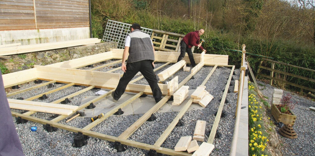 Soportes regulables o bloques de hormigón