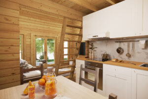 Casa de jardín con altillo Bruno 2 / 26m² / 5x4m / 70mm