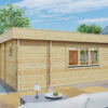 Log Cabin with Two Bedrooms Holiday S1 / 70 mm / 12 x 6 m / 70m2