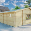 Log Cabin with Two Bedrooms Holiday S2 / 70 mm / 12 x 6 m / 70m2