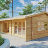 Log Cabin with Two Bedrooms Holiday S2 / 70 mm / 12 x 6 m / 70m2