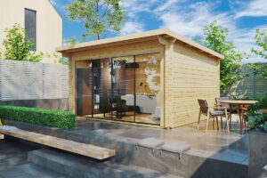 Garden Room with Sliding Door Trinity / 44mm / 13m2 / 4 x 3.5 m