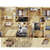 Three bedroom log cabin Madrid 120 m2 / 70 mm / 15 × 9 m
