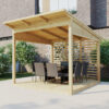 Pergola de madera 3 x 3 m