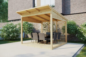 Pergola de madera 3 x 3 m