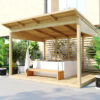 Pergola de madera A / 4 x 3 m