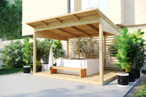 Pergola de madera A / 4 x 3 m