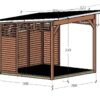 Pérgola de Madera A Plus / 3 x 3 m