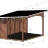 Pérgola de Madera B Plus / 4 x 3 m