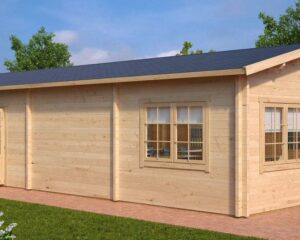 Large Log Cabin - Classroom - Conference Room 60m2 | 70mm | 5×12 m