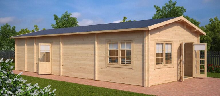 Large Log Cabin - Classroom - Conference Room 60m2 | 70mm | 5×12 m
