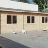 Large Log Cabin - Classroom - Conference Room 60m2 | 70mm | 5×12 m