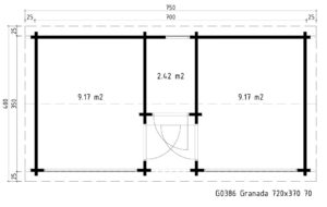 Garden Log Cabin Granada Groundplans