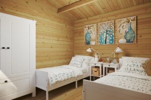 Garden Log Cabin with Three Separate Rooms Granada 22 m2