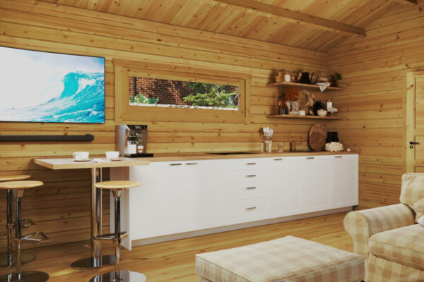 Casa de madera "Stefan 6" 33m² | 70mm | 8x4m
