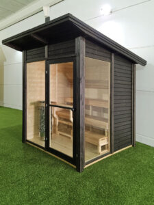 Garden Rooms, Sauna Cabin, Pergola, and Log Cabin on Display at Our Showroom in San Pedro de Alcántara, Marbella