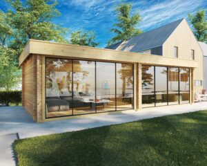 Large Modern Garden Room “Rebeka” 29m² | 70mm | 8x4m