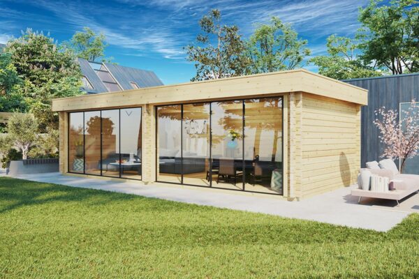 Large Modern Garden Room “Rebeka” 29m² | 70mm | 8x4m