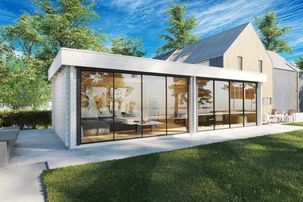 Large Modern Garden Room “Rebeka” 29m² | 70mm | 8x4m