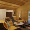 Two Bedroom Log Cabin Summer House Toledo | 70 MM | 10 X 10 M | 75 m²