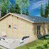 Two-Bedroom Log Cabin Summer House "Daisy" | 70 MM | 10 X 10 M | 73 m²
