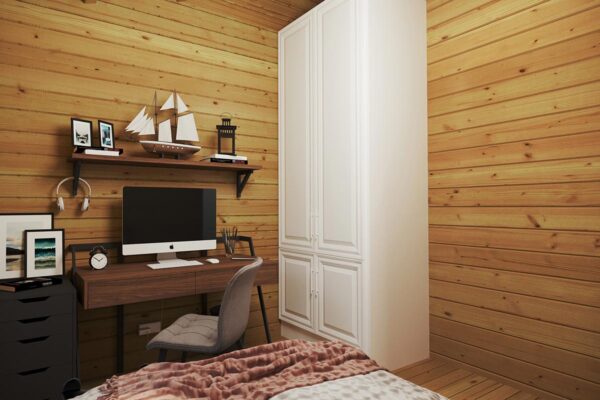 Two-Bedroom Log Cabin Summer House "Daisy" | 70 MM | 10 X 10 M | 73 m²