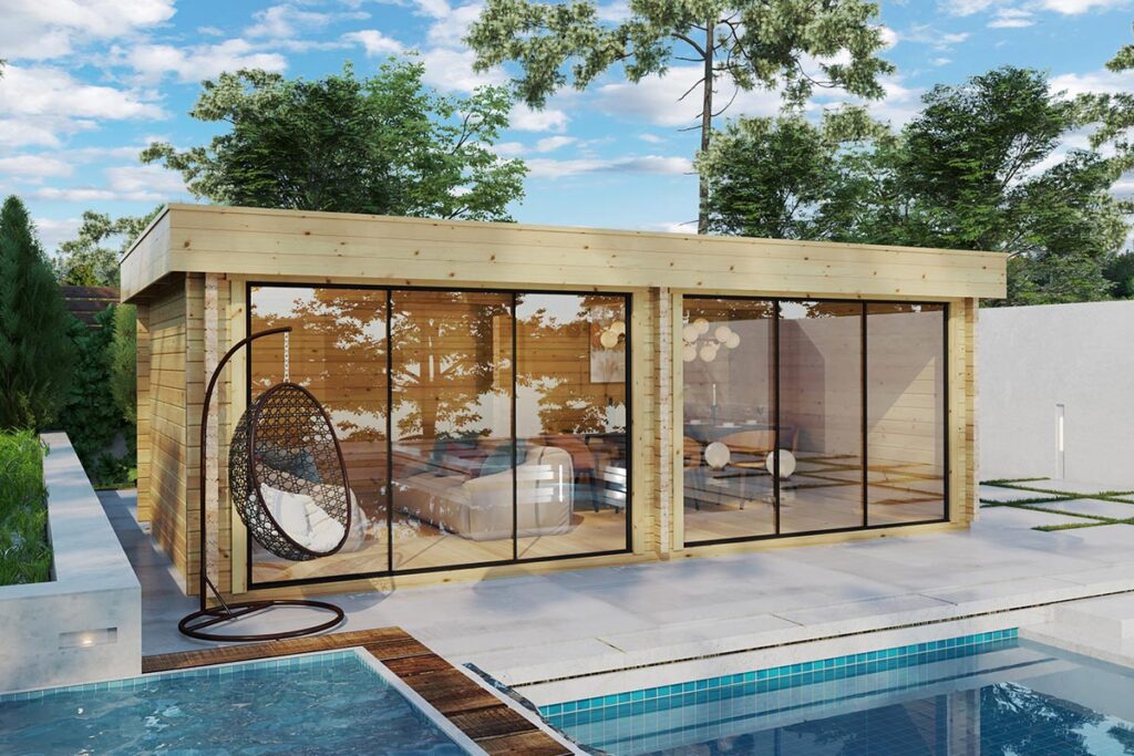 Large Modern Garden Room “Roberta” 22m² | 7 x 4 m | 70mm