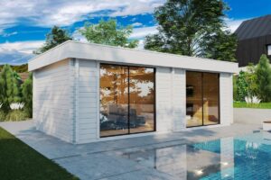 Sala de jardín moderna «Roberta» 22 m² | 7 × 4 m | 70 mm