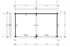 Large spacious garden room "Roberta" - floor plan | G0396