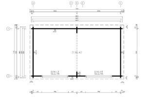 Sala de jardín moderna «Roberta» 22 m² | 7 × 4 m | 70 mm
