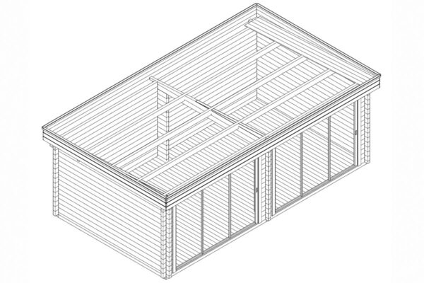 Large spacious garden room "Roberta" - 2D model | G0396