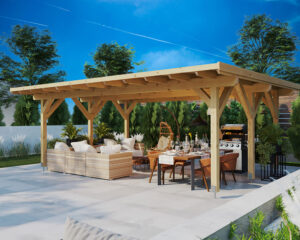 Pérgola de Madera Grande Dora XL / 6 x 5 m