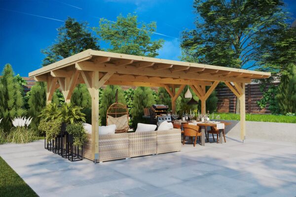 Pérgola de Madera Grande Dora XL / 6 x 5 m