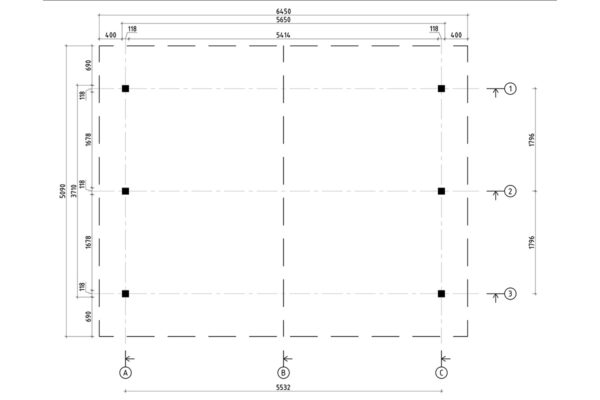 Pérgola de Madera Grande Dora XL / 6 x 5 m