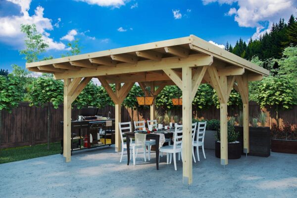 Pérgola de Madera Dora Dora / 5 X 4 M