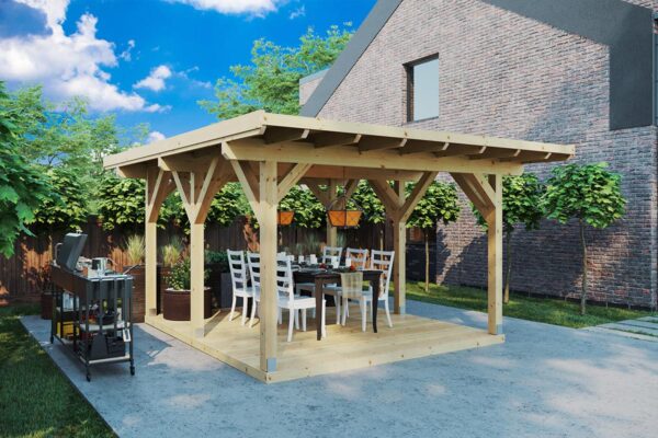 Pérgola de Madera Dora Dora / 5 X 4 M