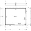 Garden Log Cabin Roland 2 / 4 x 5 m / 19 m² / 70 mm