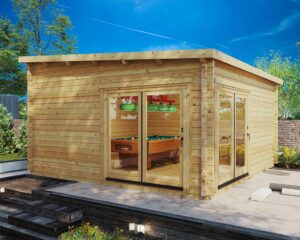 Garden Log Cabin Roland 3 / 5 x 5 m / 24 m² / 70 mm